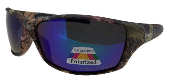 P67415QM Camo Blue Sport Polarized Sunglasses