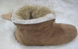 Booty Slipper - Leather Soft Sole - Stoney Fleece  (Women's and Men's)