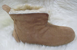 Booty Slipper - Leather Soft Sole - Stoney Fleece  (Women's and Men's)