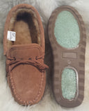 Moccasin Slipper - TPR Sole - Stoney Fleece (Women's and Men's)