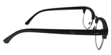 F77118GG Clear Lens Grey Wood Brow Bar Sunglasses