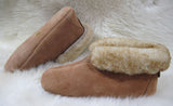 Booty Slipper - Leather Soft Sole - Stoney Fleece  (Women's and Men's)