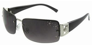F9312QS Metal Rhinestone Sunglasses