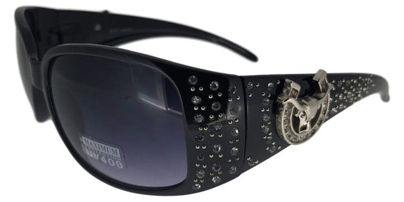 L9188ez Ram Black Cowgirl Sunglasses