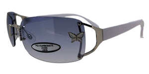 L8498 white Butterfly Sunglasses