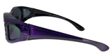 fors81107b Rhinestone Ladies Purple Polarized Fit Over