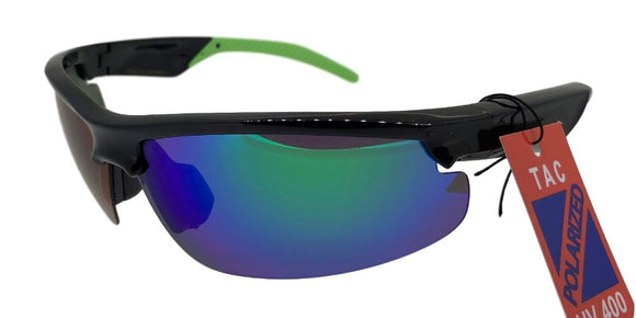 PRV681133UI Green Polarized TAC Multi-Layer Color Mirror Sunglasses