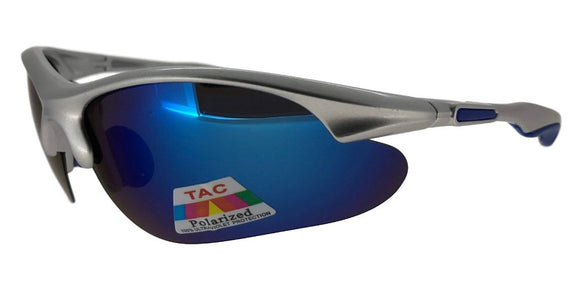 PRV7395QS Blue/Silver Polarized Sport TAC Lens Sunglasses