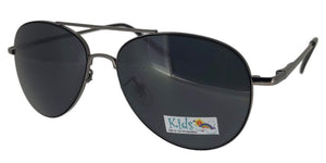 K2215 Black Aviators Kids Sunglasses