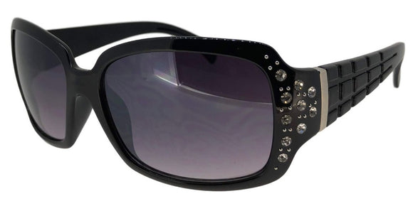 F19EZ Black Ladies Rhinestone Sunglasses