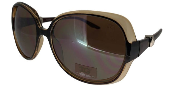 6-0402 Brown Ladies 2-Tone Sunglasses