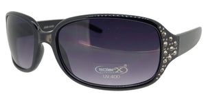F14QM Black Ladies Rhinestone Sunglasses