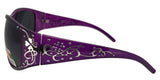 pL74130qm Purple Ladies Rhinestone Polarized Sunglasses