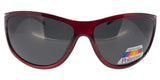 pL74130qm Red Ladies Rhinestone Polarized Sunglasses