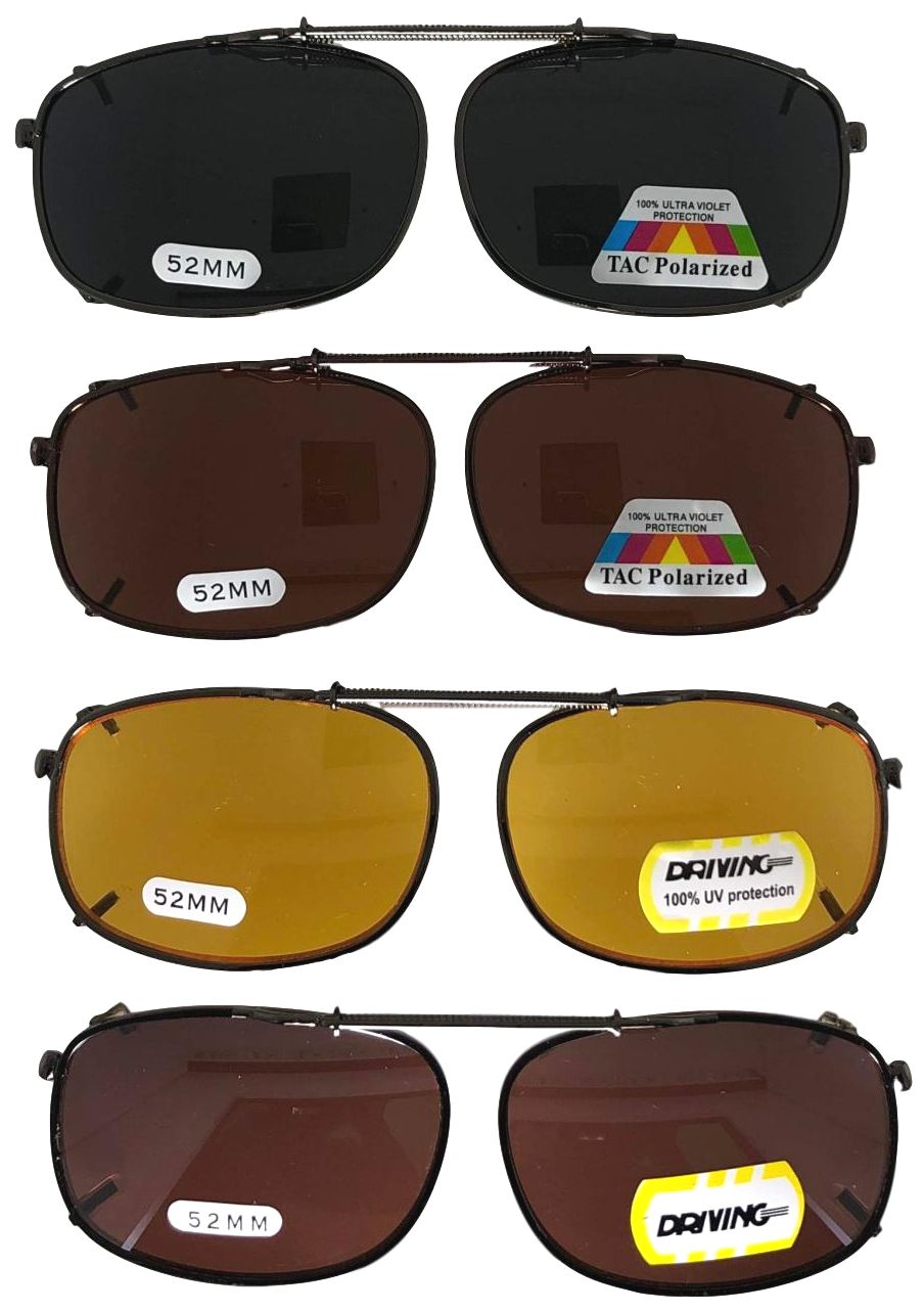 Rectangle Clip ons Abby Sunglasses