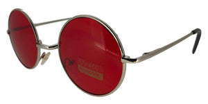 F0514 Red Round Sunglasses