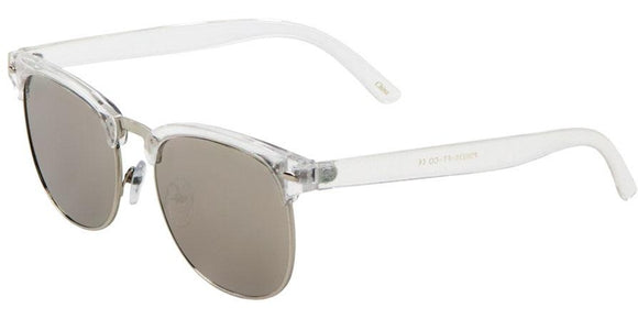 F41349 Silver Mirror Brow Bar Sunglasses