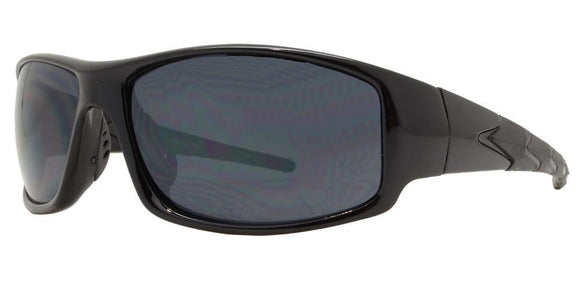 F8502EZ Black Sport Sunglasses